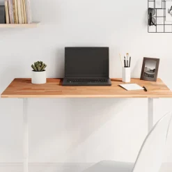 vidaXL bordplade 100x50x1,5 cm rektangulær massivt bøgetræ