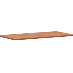 vidaXL bordplade 100x50x1,5 cm rektangulær massivt bøgetræ
