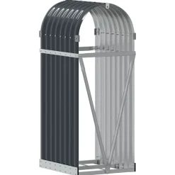 vidaXL brændeholder antracit 40x45x100 cm galvaniseret stål