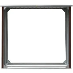 vidaXL brændeskur 172 x 91 x 154 cm galvaniseret stål brun