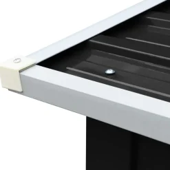 vidaXL brændeskur 172 x 91 x 154 cm galvaniseret stål antracitgrå