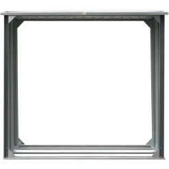 vidaXL brændeskur til haven galvaniseret stål 172 x 91 x 154 cm grå