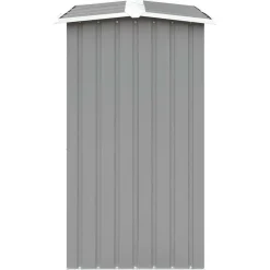 vidaXL brændeskur til haven galvaniseret stål 172 x 91 x 154 cm grå