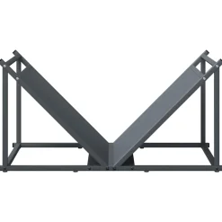 vidaXL brændestativ 70x43x34,5 cm koldvalset stål antracitgrå