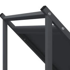 vidaXL brændestativ 70x43x34,5 cm koldvalset stål antracitgrå