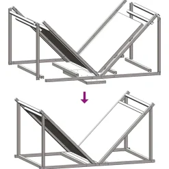 vidaXL brændestativ 70x43x34,5 cm koldvalset stål antracitgrå