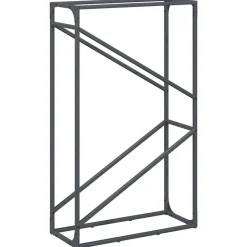 vidaXL brændestativ 60x25x100 cm koldvalset stål antracitgrå