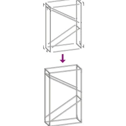 vidaXL brændestativ 60x25x100 cm koldvalset stål antracitgrå