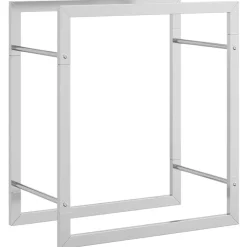 vidaXL brændestativ 50x28x56 cm rustfrit stål