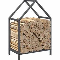 vidaXL brændestativ 40x25x60 cm koldvalset stål antracitgrå