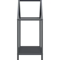 vidaXL brændestativ 40x25x60 cm koldvalset stål antracitgrå