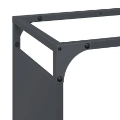 vidaXL brændestativ 44x28x65 cm koldvalset stål antracitgrå