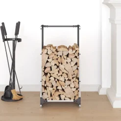 vidaXL brændestativ 40x30x80 cm rustfrit stål
