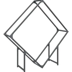 vidaXL brændestativ 100x25x100 cm koldvalset stål antracitgrå