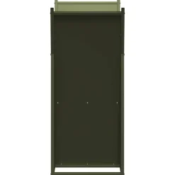 vidaXL brændestativ 69,5x35x81 cm koldvalset stål olivengrøn