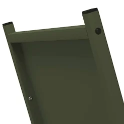vidaXL brændestativ 69,5x35x81 cm koldvalset stål olivengrøn