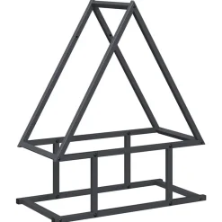 vidaXL brændestativ 50x25x60 cm koldvalset stål antracitgrå