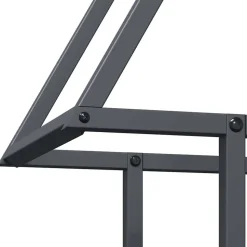vidaXL brændestativ 50x25x60 cm koldvalset stål antracitgrå