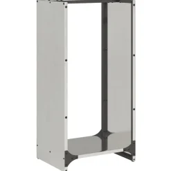 vidaXL brændestativ 40x30x80 cm rustfrit stål