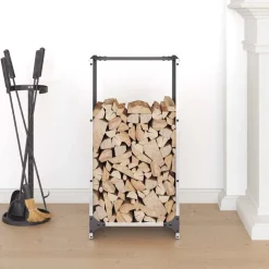 vidaXL brændestativ 40x30x80 cm rustfrit stål