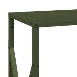 vidaXL brændestativ 34x25x70 cm koldvalset stål olivengrøn