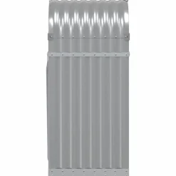 vidaXL brændestativ 40x45x100 cm galvaniseret stål lysegrå
