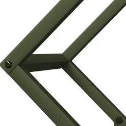 vidaXL brændestativ 50x25x50 cm koldvalset stål olivengrøn