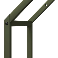 vidaXL brændestativ 40x25x60 cm koldvalset stål olivengrøn
