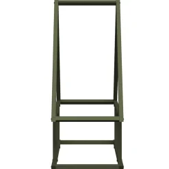 vidaXL brændestativ 50x25x60 cm koldvalset stål olivengrøn