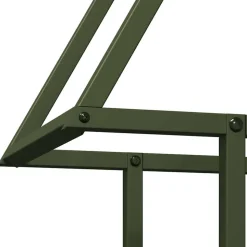 vidaXL brændestativ 50x25x60 cm koldvalset stål olivengrøn