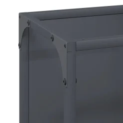 vidaXL brændestativ 25x25x80 cm koldvalset stål antracitgrå