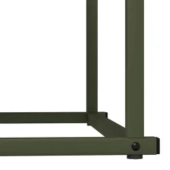 vidaXL brændestativ 70x43x34,5 cm koldvalset stål olivengrøn
