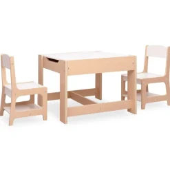 vidaXL børnebord med 2 stole MDF