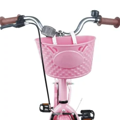 vidaXL Børnecykel 24 tommer til 8-12 år Lys pink