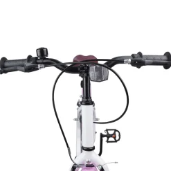 vidaXL Børnecykel 18 tommer til 5-7 år gammel Lys pink