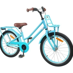 vidaXL Børnecykel 18 tommer til 5-7 år gammel Lys blå