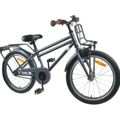 vidaXL Børnecykel 18 tommer til 5-7 år gammel Mørkegrå