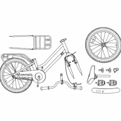 vidaXL Børnecykel 18 tommer til 5-7 år gammel Lys pink