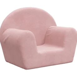 vidaXL børnesofa lyserød blød plys