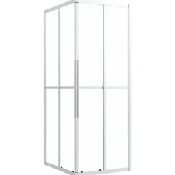 vidaXL brusekabine 90x70x180 cm matteret sikkerhedsglas