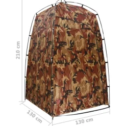 vidaXL bruser/WC/omklædningstelt camouflagefarvet