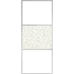 vidaXL brusevæg ESG-glas med stendesign 80x195 cm