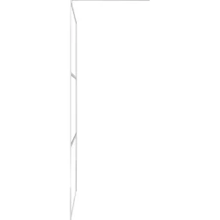 vidaXL brusevæg med klart ESG-glas 80x195 cm