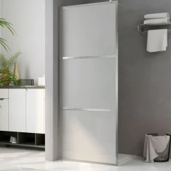 vidaXL brusevæg med matteret ESG-glas 80x195 cm