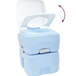 vidaXL Camping toilet Blå 41,5 x 36,5 x 42 cm Høj-densitet Polyethylen