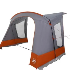 vidaXL Caravan Telt 3-Personer Grå og orange 330 x 252 x 245 cm