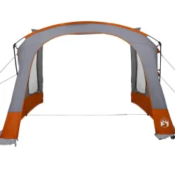 vidaXL Caravan Telt 3-Personer Grå og orange 330 x 252 x 245 cm
