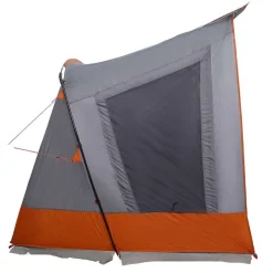 vidaXL Caravan Telt 3-Personer Grå og orange 330 x 252 x 245 cm