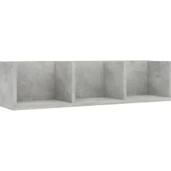vidaXL cd-reol 75x18x18 cm konstrueret træ betongrå