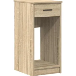 vidaXL computertårnstativ med skuffe 35x45x77 cm sonoma-eg